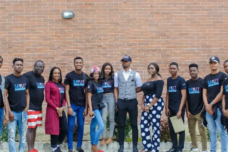 The SAYLET team standing together